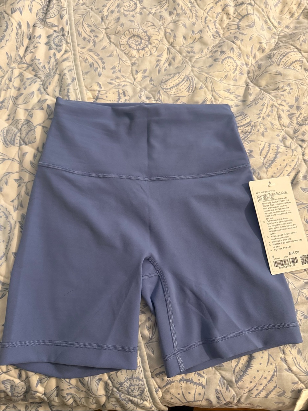 High-Waist Women’s Bike Shorts — Periwinkle